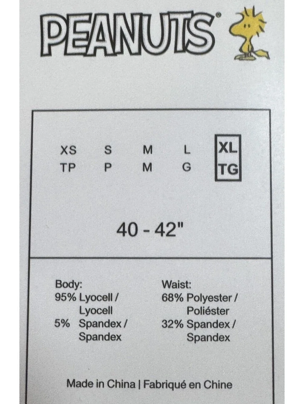 Bioworld Peanuts Snoopy Green Boxer Brief Men's XL 40 - 42